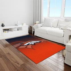 NFL Denver Broncos Football Team Logo Rectangle Area Rug DB02