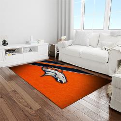 NFL Denver Broncos Football Team Logo Rectangle Area Rug DB03
