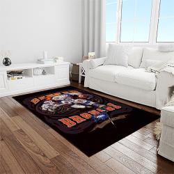 NFL Denver Broncos Football Team Logo Rectangle Area Rug DB08