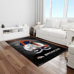 NFL Denver Broncos Football Team Logo Rectangle Area Rug DB11