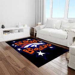 NFL Denver Broncos Football Team Logo Rectangle Area Rug DB12