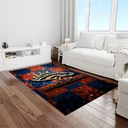 NFL Denver Broncos Football Team Logo Rectangle Area Rug DB17