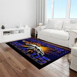 NFL Denver Broncos Football Team Logo Rectangle Area Rug DB19