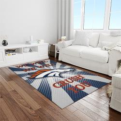 NFL Denver Broncos Football Team Logo Rectangle Area Rug DB20