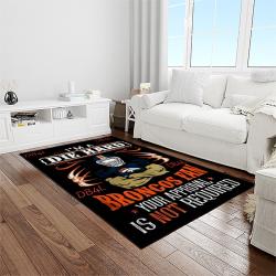 NFL Denver Broncos Football Team Logo Rectangle Area Rug DB29