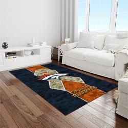 NFL Denver Broncos Football Team Logo Rectangle Area Rug DB30