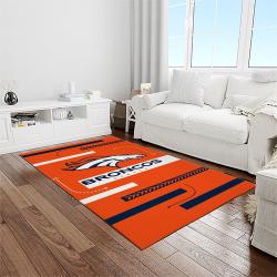 NFL Denver Broncos Football Team Logo Rectangle Area Rug DB32