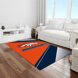 NFL Denver Broncos Football Team Logo Rectangle Area Rug DB33
