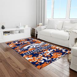 NFL Denver Broncos Football Team Logo Rectangle Area Rug DB35