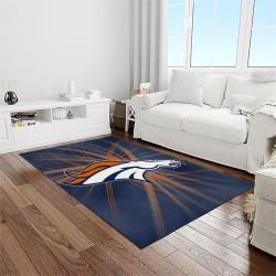 NFL Denver Broncos Football Team Logo Rectangle Area Rug DB38