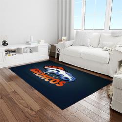 NFL Denver Broncos Football Team Logo Rectangle Area Rug DB39