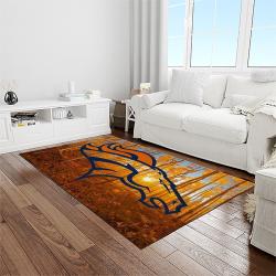NFL Denver Broncos Football Team Logo Rectangle Area Rug DB40