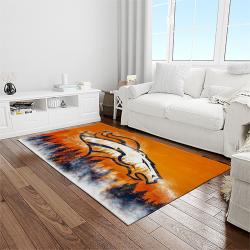 NFL Denver Broncos Football Team Logo Rectangle Area Rug DB41
