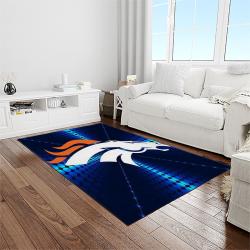 NFL Denver Broncos Football Team Logo Rectangle Area Rug DB47