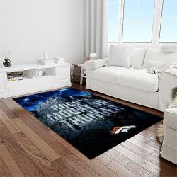 NFL Denver Broncos Football Team Logo Rectangle Area Rug DB52