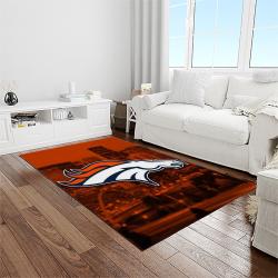 NFL Denver Broncos Football Team Logo Rectangle Area Rug DB54