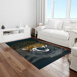 NFL Jacksonville Jaguars Football Team Logo Rectangle Area Rug JJ01