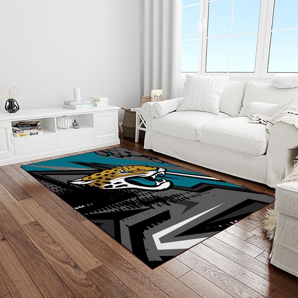 NFL Jacksonville Jaguars Football Team Logo Rectangle Area Rug JJ05