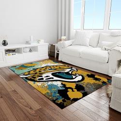 NFL Jacksonville Jaguars Football Team Logo Rectangle Area Rug JJ07