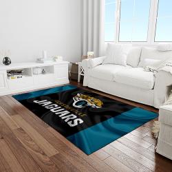 NFL Jacksonville Jaguars Football Team Logo Rectangle Area Rug JJ12