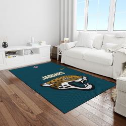 NFL Jacksonville Jaguars Football Team Logo Rectangle Area Rug JJ16