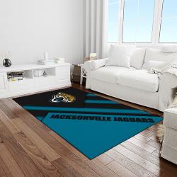 NFL Jacksonville Jaguars Football Team Logo Rectangle Area Rug JJ17