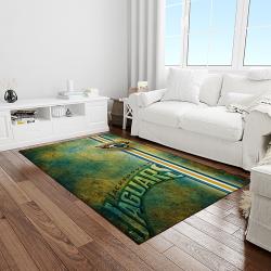 NFL Jacksonville Jaguars Football Team Logo Rectangle Area Rug JJ20