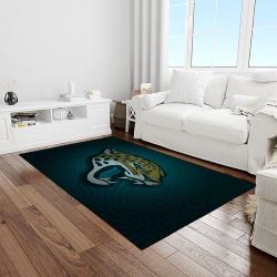 NFL Jacksonville Jaguars Football Team Logo Rectangle Area Rug JJ26