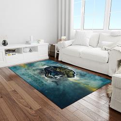 NFL Jacksonville Jaguars Football Team Logo Rectangle Area Rug JJ29