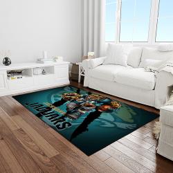 NFL Jacksonville Jaguars Football Team Logo Rectangle Area Rug JJ30