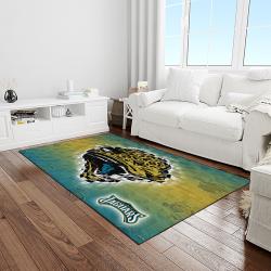NFL Jacksonville Jaguars Football Team Logo Rectangle Area Rug JJ32