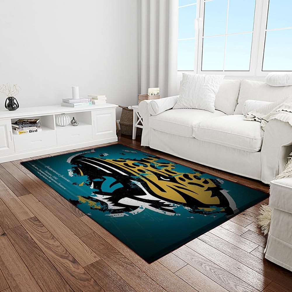 NFL Jacksonville Jaguars Football Team Logo Rectangle Area Rug JJ37