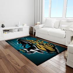 NFL Jacksonville Jaguars Football Team Logo Rectangle Area Rug JJ37