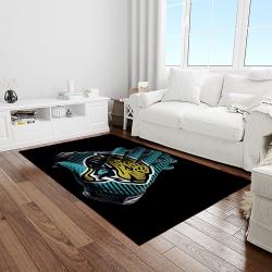 NFL Jacksonville Jaguars Football Team Logo Rectangle Area Rug JJ39
