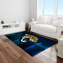 NFL Jacksonville Jaguars Football Team Logo Rectangle Area Rug JJ44