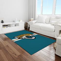 NFL Jacksonville Jaguars Football Team Logo Rectangle Area Rug JJ46
