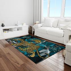 NFL Jacksonville Jaguars Football Team Logo Rectangle Area Rug JJ47
