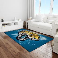 NFL Jacksonville Jaguars Football Team Logo Rectangle Area Rug JJ48