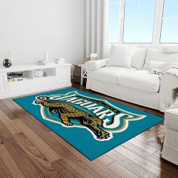 NFL Jacksonville Jaguars Football Team Logo Rectangle Area Rug JJ50