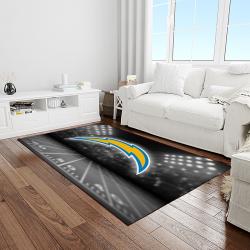 NFL Los Angeles Chargers Football Team Logo Rectangle Area Rug LAC01
