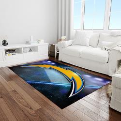 NFL Los Angeles Chargers Football Team Logo Rectangle Area Rug LAC03