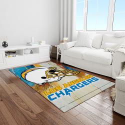NFL Los Angeles Chargers Football Team Logo Rectangle Area Rug LAC09