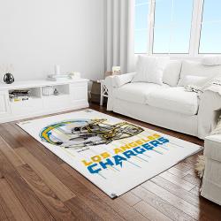 NFL Los Angeles Chargers Football Team Logo Rectangle Area Rug LAC11
