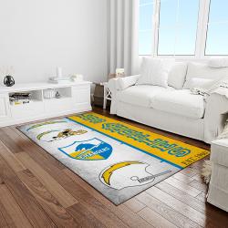 NFL Los Angeles Chargers Football Team Logo Rectangle Area Rug LAC12