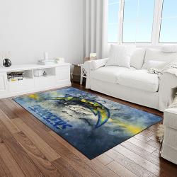 NFL Los Angeles Chargers Football Team Logo Rectangle Area Rug LAC18
