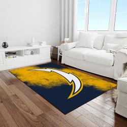 NFL Los Angeles Chargers Football Team Logo Rectangle Area Rug LAC23