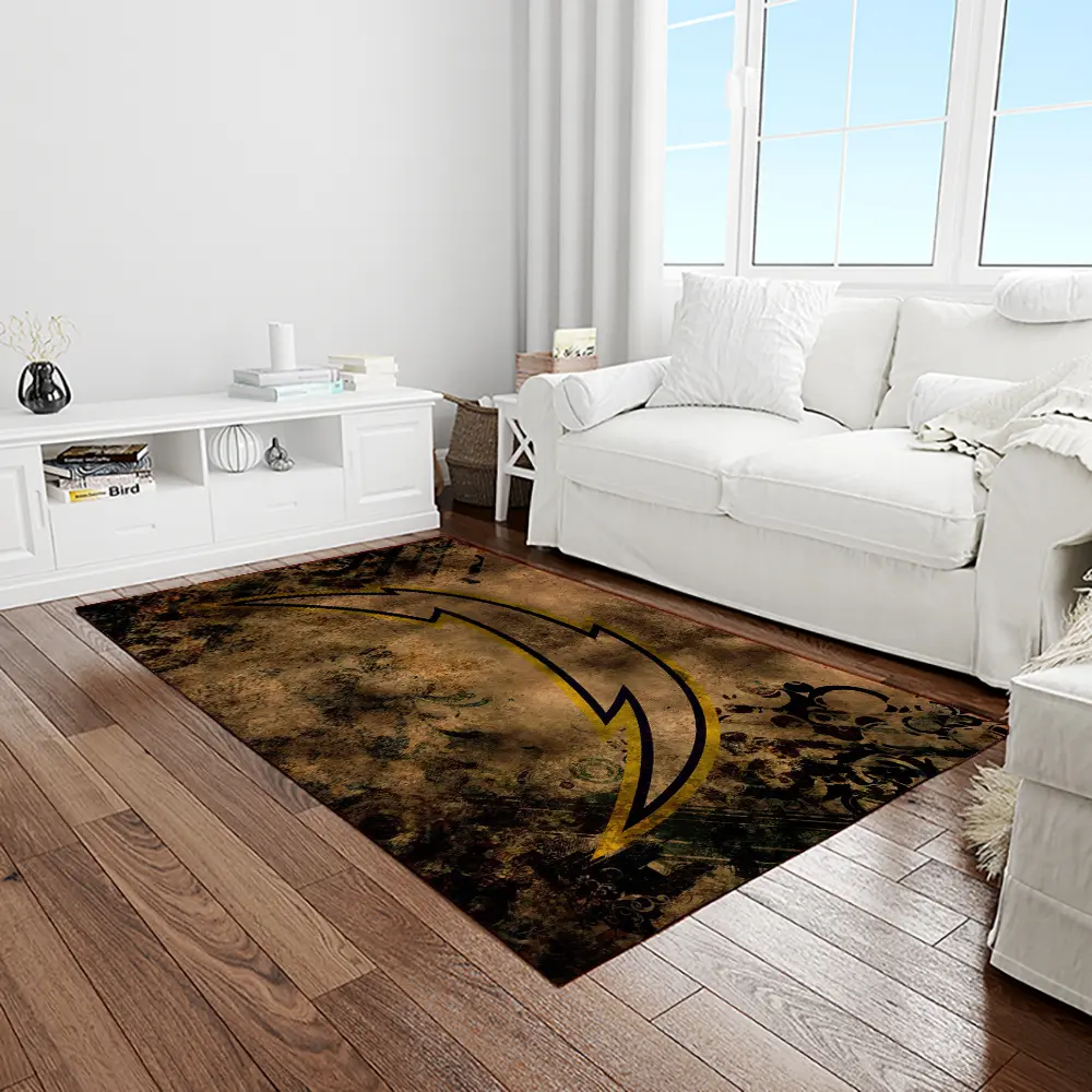NFL Los Angeles Chargers Football Team Logo Rectangle Area Rug LAC27