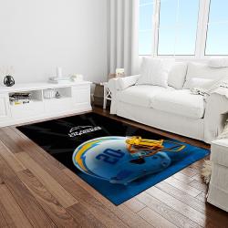 NFL Los Angeles Chargers Football Team Logo Rectangle Area Rug LAC30