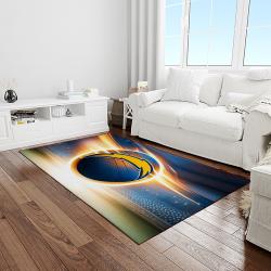 NFL Los Angeles Chargers Football Team Logo Rectangle Area Rug LAC31
