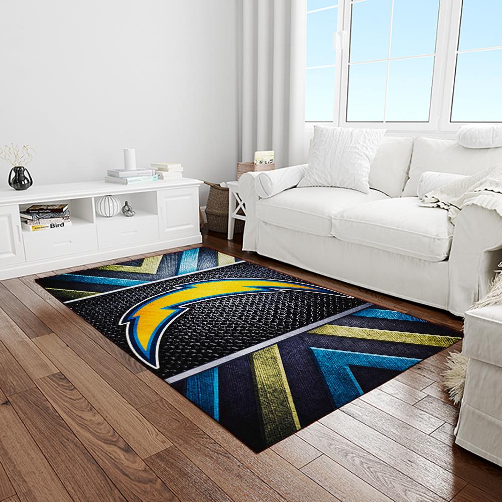 NFL Los Angeles Chargers Football Team Logo Rectangle Area Rug LAC32
